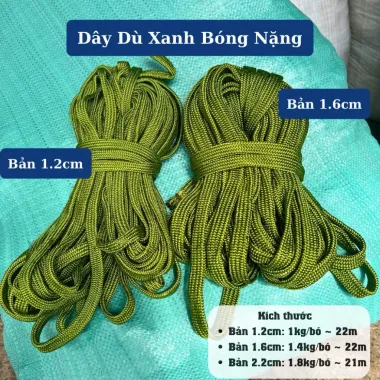 Dây Dù Xanh Bóng Nặng - Dù Mè - Tròn Trắng, Tròn Xanh - Nhiều Cỡ Cột Võng, Cắm Trại, Buộc Hàng - Xưởng Dây Ngọc Quyền Dây Dù Xanh Bóng Nặng - Dù Mè - Tròn Trắng, Tròn Xanh - Nhiều Cỡ Cột Võng, Cắm Trại, Buộc Hàng - Xưởng Dây Ngọc Quyền