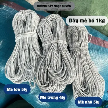 Dây Dù Xanh Bóng Nặng - Dù Mè - Tròn Trắng, Tròn Xanh - Nhiều Cỡ Cột Võng, Cắm Trại, Buộc Hàng - Xưởng Dây Ngọc Quyền 4 Dây Dù Xanh Bóng Nặng - Dù Mè - Tròn Trắng, Tròn Xanh - Nhiều Cỡ Cột Võng, Cắm Trại, Buộc Hàng - Xưởng Dây Ngọc Quyền 4