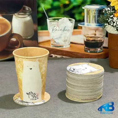 Đế Lót Ly Giấy Hàn Quốc Thấm Nước - Giảm 24% Chỉ 15K/Set 5 Cái 2 Đế Lót Ly Giấy Hàn Quốc Thấm Nước - Giảm 24% Chỉ 15K/Set 5 Cái 2