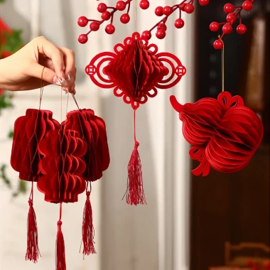Đèn Lồng Treo Cành Mận Mai Quất Tết - Set 6 Quả Nhỏ Đẹp Giá Rẻ Chỉ 195k 2