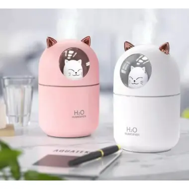 Đèn ngủ phun sương tinh dầu hình mèo mini 300ml sạch không khí giá rẻ chỉ 8000đ 2 Đèn ngủ phun sương tinh dầu hình mèo mini 300ml sạch không khí giá rẻ chỉ 8000đ 2
