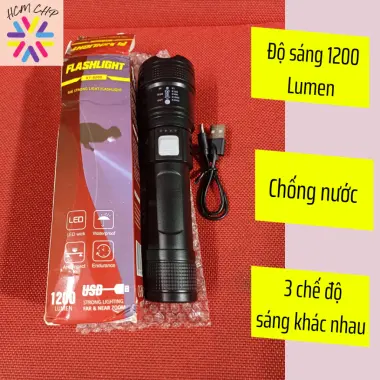 Đèn Pin Cầm Tay Siêu Sáng XY-8068 Đi Phượt Giá Rẻ Chỉ 122.000đ 2