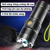 Đèn pin siêu sáng cầm tay CORISU RB1122 zoom xa gần, chiếu xa 500m, chống nước, sạc ngược điện thoại 3
