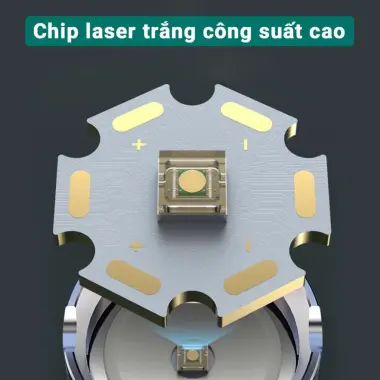 Đèn pin siêu sáng cầm tay CORISU RB1122 zoom xa gần, chiếu xa 500m, chống nước, sạc ngược điện thoại 9
