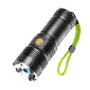 Đèn pin siêu sáng cầm tay CORISU RB1122 zoom xa gần, chiếu xa 500m, chống nước, sạc ngược điện thoại 11