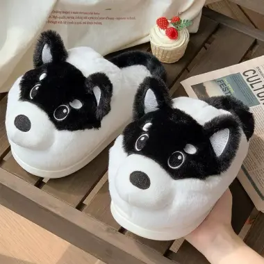 Dép Bông Chú Chó Shiba Siêu Cấp - Giảm 24% - Dép Lông Mềm Giá 155.000đ 13
