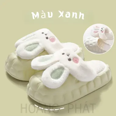 Dép Bông Con Thỏ Tháo Rời Lót Lông Cừu Cho Nữ - Mùa Đông Chống Thấm Nước Trơn Giá Shock 16 Dép Bông Con Thỏ Tháo Rời Lót Lông Cừu Cho Nữ - Mùa Đông Chống Thấm Nước Trơn Giá Shock 16