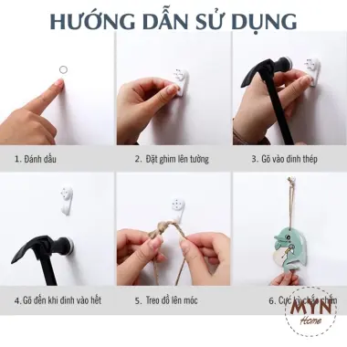 Đinh Ba Chân Treo Ảnh Dễ Dàng Không Cần Khoan Tường - Cỡ Đa Dạng Giá Chỉ 15.000đ 2