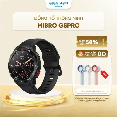 Đồng Hồ Thông Minh Mibro GS Pro - Định Vị GPS, Chống Nước 5ATM, Lên Đến 24 Ngày Sử Dụng