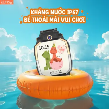 Đồng Hồ Thông Minh Trẻ Em ELF Digi DINO 1 - Định Vị GPS | Gọi Video & Nhắn Tin | Chống Nước IP67 (Màu Đen) 7 Đồng Hồ Thông Minh Trẻ Em ELF Digi DINO 1 - Định Vị GPS | Gọi Video & Nhắn Tin | Chống Nước IP67 (Màu Đen) 7