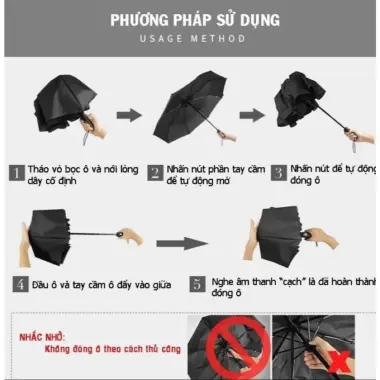 Dù Ô Tô Tự Động 2 Chiều - Che Mưa Nắng Cao Cấp - Giá Chỉ 155k 3 Dù Ô Tô Tự Động 2 Chiều - Che Mưa Nắng Cao Cấp - Giá Chỉ 155k 3