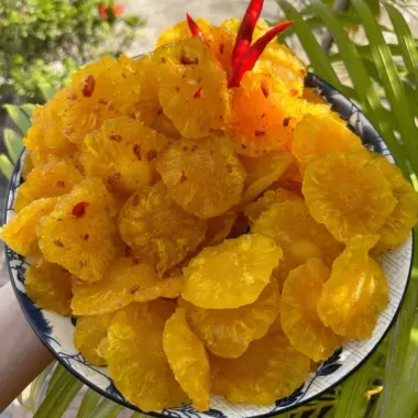 Dứa Sấy Dẻo Muối Ớt Đà Lạt - Mứt Dứa Chua Ngọt Cay Nhẹ Thơm Ngon Giảm Giá 5