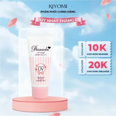 Gel chống nắng dưỡng sáng da Naris Parasola UV Cut Gel SPF50+/PA++++ 90gr 1