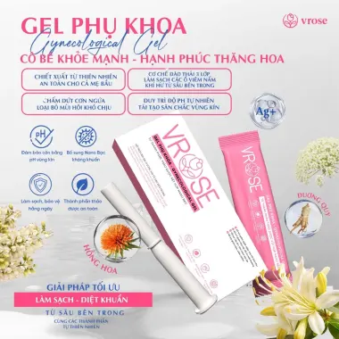 Gel vệ sinh phụ nữ VROSE 15g làm sạch dịu nhẹ, giá chỉ 58.800đ - Mua ngay hôm nay! 5