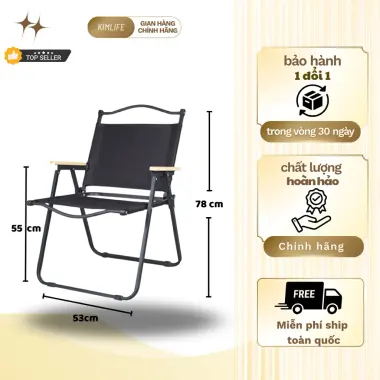 Ghế Camping Gấp Gọn KIMLIFE - Du Lịch Dã Ngoại, Cà Phê Tiện Lợi Giá Rẻ 2