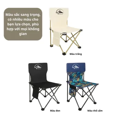 Ghế Camping Gấp Gọn Tmountain - Thư Giãn Cắm Trại, Chịu Lực Tốt, Giá Chỉ 89k 5