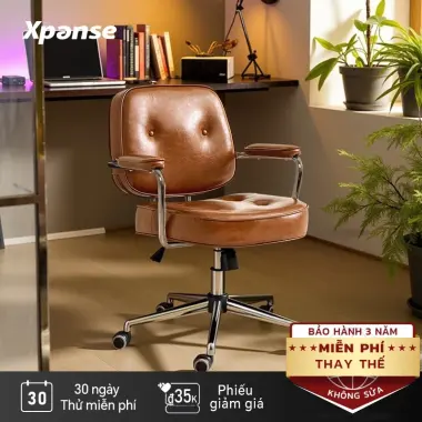 Ghế Giám Đốc Văn Phòng Phong Cách Retro - Đệm Êm, Xoay 360°, Giá Cực Sốc 1.3Tr 2 Ghế Giám Đốc Văn Phòng Phong Cách Retro - Đệm Êm, Xoay 360°, Giá Cực Sốc 1.3Tr 2