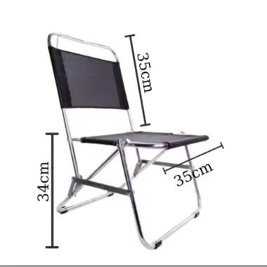 Ghế Xếp Inox Gấp Gọn Du Lịch Dã Ngoại Câu Cá Cafe Giá Rẻ Chỉ 115k 3