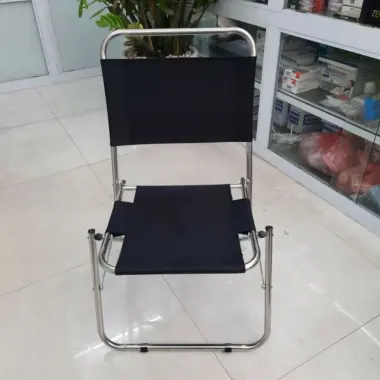 Ghế Xếp Inox Vải Dù Cầm Tay - Ghế Gấp Ngồi Câu Cá, Du Lịch, Tiết Kiệm 32% Chỉ 109k 2