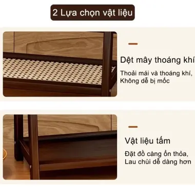 Giá Đựng Đồ Để Bàn Mây Tre Đan 2-3 Tầng Chậu Cốc Ổn Định Kệ Nhà Bếp 5 Giá Đựng Đồ Để Bàn Mây Tre Đan 2-3 Tầng Chậu Cốc Ổn Định Kệ Nhà Bếp 5