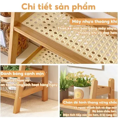 Giá Đựng Đồ Để Bàn Mây Tre Đan 2-3 Tầng Chậu Cốc Ổn Định Kệ Nhà Bếp 6 Giá Đựng Đồ Để Bàn Mây Tre Đan 2-3 Tầng Chậu Cốc Ổn Định Kệ Nhà Bếp 6