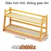 Giá Đựng Đồ Để Bàn Mây Tre Đan 2-3 Tầng Chậu Cốc Ổn Định Kệ Nhà Bếp 10