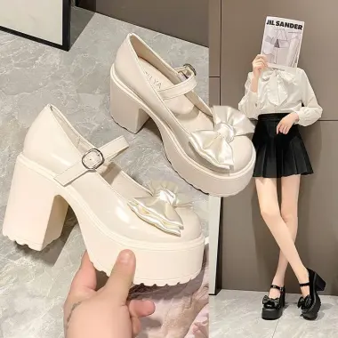 Giày Búp Bê Lolita Dây Cài Đế Độn 9p Da Mềm - Nữ Thời Trang Cao Cấp QC Giá Rẻ 149k 6