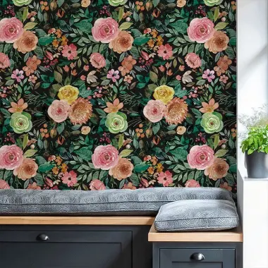 Giấy Dán Tường Tự Dính Họa Tiết Hoa Cúc Lá Cây Dễ Thương Giá Rẻ 139k 17