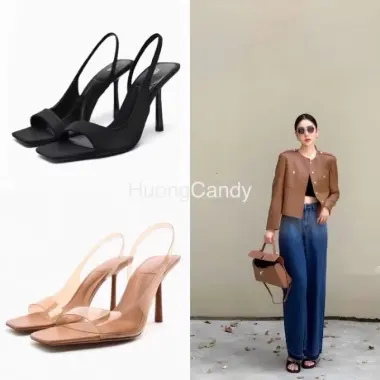Giày Sandal ZR Quai Mảnh Liền Thân 9cm - Giảm Giá 289000đ, Form Chuẩn Sẵn Hàng 2 Giày Sandal ZR Quai Mảnh Liền Thân 9cm - Giảm Giá 289000đ, Form Chuẩn Sẵn Hàng 2
