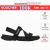 Giày Sandals Unisex Shondo F6 Sport Đen - Êm Chân, Quai Liền, Cao 3cm, Giá CỰC SỐC 329k 2