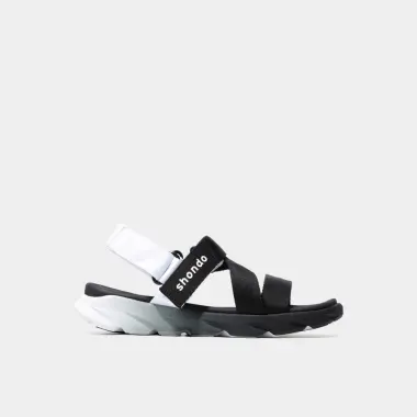 Giày Sandals Unisex Shondo F6 Sport Đen - Êm Chân, Quai Liền, Cao 3cm, Giá CỰC SỐC 329k 17