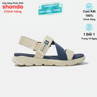 Giày Sandals Unisex Shondo F6 Sport Đen - Êm Chân, Quai Liền, Cao 3cm, Giá CỰC SỐC 329k 19