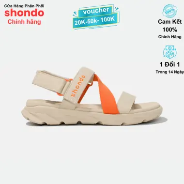 Giày Sandals Unisex Shondo F6 Sport Đen - Êm Chân, Quai Liền, Cao 3cm, Giá CỰC SỐC 329k 20