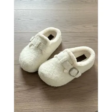 Giày Sục Mùa Thu Đông Lót Lông Phối Màu Cute - Giảm 80k Còn 336k 2