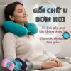 Gối Du Lịch Chữ U Tự Bơm Hơi Chống Mỏi Cổ - Gối Kê Cổ Ngồi Xe Văn Phòng Giá Rẻ 24500đ 2