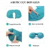 Gối Du Lịch Chữ U Tự Bơm Hơi Chống Mỏi Cổ - Gối Kê Cổ Ngồi Xe Văn Phòng Giá Rẻ 24500đ 3