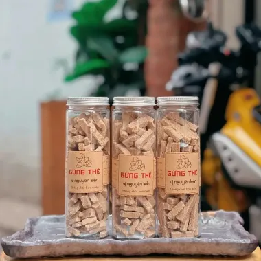 Gừng Thẻ Vị Nguyên Bản Ăn Liền Cay Nồng Nhím 200g Giá Rẻ 85k