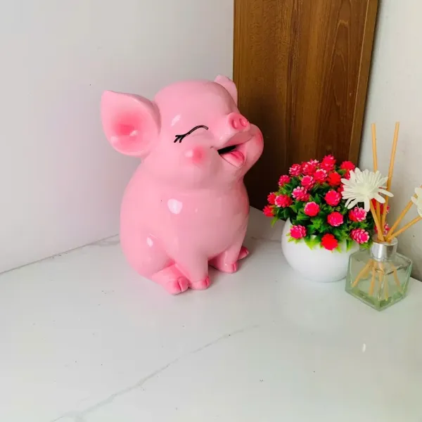 Hình ảnh sản phẩm Heo đất 3D dáng ngồi size nhỡ dễ thương - Tiết kiệm đến 20% - Quà tặng ý nghĩa trang trí