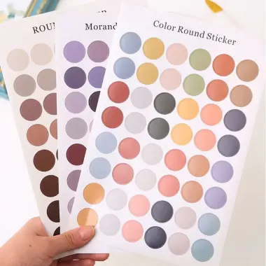 Hình Dán Tròn Round Sticker 48 Hình - Trang Trí DIY Sổ Tay, Postcard, Ảnh Giá Chỉ 6900đ 3