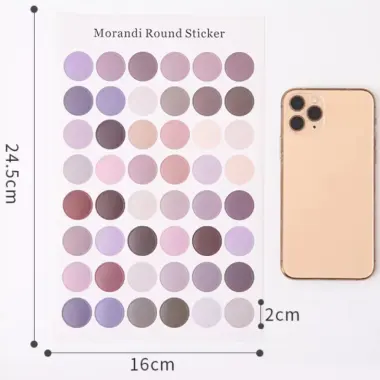 Hình Dán Tròn Round Sticker 48 Hình - Trang Trí DIY Sổ Tay, Postcard, Ảnh Giá Chỉ 6900đ 5