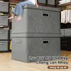 Hộp Đựng Quần Áo AURAWELL Gấp Gọn 60L/90L Chất Liệu Bông Tiết Kiệm - 129k 2