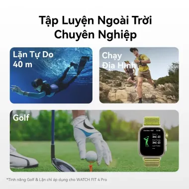[HOT DEAL] Đồng Hồ Thông Minh HUAWEI WATCH FIT 4 Pro | Mỏng Nhẹ | Thể Thao & Sức Khỏe | Lên Đến 10 Ngày Sử Dụng| ECG* 4