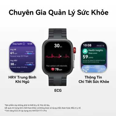 [HOT DEAL] Đồng Hồ Thông Minh HUAWEI WATCH FIT 4 Pro | Mỏng Nhẹ | Thể Thao & Sức Khỏe | Lên Đến 10 Ngày Sử Dụng| ECG* 5