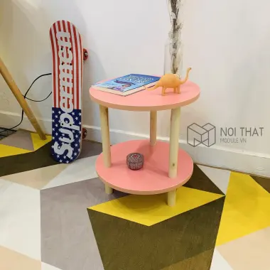 Kệ Trang Trí Đầu Giường & Phòng Khách - Bàn Trà 2 Tầng Mặt Tròn Giảm 22% còn 122.500đ 4 Kệ Trang Trí Đầu Giường & Phòng Khách - Bàn Trà 2 Tầng Mặt Tròn Giảm 22% còn 122.500đ 4
