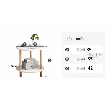 Kệ Trang Trí Đầu Giường & Phòng Khách - Bàn Trà 2 Tầng Mặt Tròn Giảm 22% còn 122.500đ 9 Kệ Trang Trí Đầu Giường & Phòng Khách - Bàn Trà 2 Tầng Mặt Tròn Giảm 22% còn 122.500đ 9