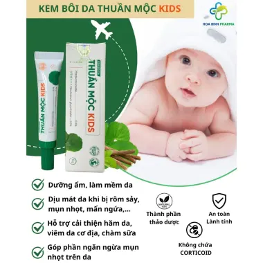 Kem Bôi Da Thuần Mộc Kids - Ngừa Rôm Sảy, Mẫn Ngứa, Mụn Nhọt, Hăm Da Chàm Sữa 5