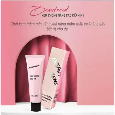 Kem chống nắng Beautrend Toneup Sun Cream SPF 50 PA ++++ chống nắng đa năng , mờ thâm , kem nền tone hồng nhẹ 8 Kem chống nắng Beautrend Toneup Sun Cream SPF 50 PA ++++ chống nắng đa năng , mờ thâm , kem nền tone hồng nhẹ 8