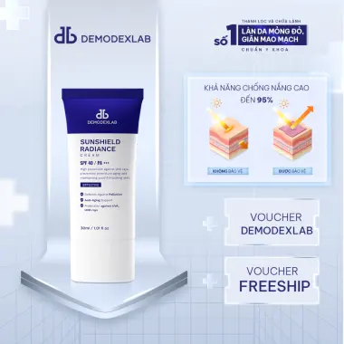 Kem Chống Nắng Demodexlab Sunshield Radiance 30ml Giá Rẻ Chỉ 500k - Bảo Vệ Da Tối Ưu