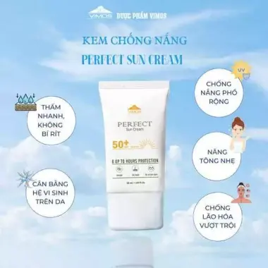 Kem Chống Nắng Ferfect Sun Cream Vimos 4 Trong 1 Vừa Chống Nắng, Vừa Dưỡng Ẩm, Vừa Giảm Sạm Nám, Vừa Làm Chậm Lão Hóa Da 6 Kem Chống Nắng Ferfect Sun Cream Vimos 4 Trong 1 Vừa Chống Nắng, Vừa Dưỡng Ẩm, Vừa Giảm Sạm Nám, Vừa Làm Chậm Lão Hóa Da 6