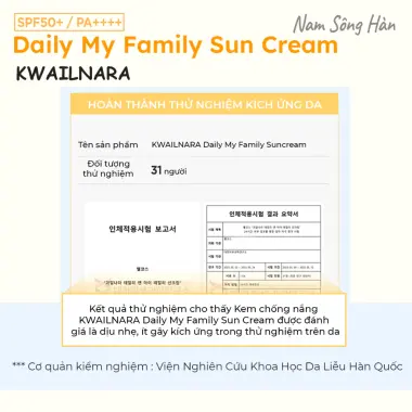 Kem Chống Nắng Gia Đình SPF 50+ 120g - Bảo Vệ Toàn Diện Daily& My Family Giảm Giá 7 Kem Chống Nắng Gia Đình SPF 50+ 120g - Bảo Vệ Toàn Diện Daily& My Family Giảm Giá 7